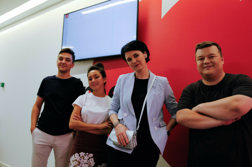 Соорганизаторы Alfa Battle Java: Руслан Назыров, Алина Саяпова, Екатерина Грачёва и Владимир Демченков